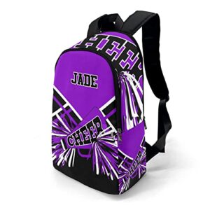 Cheer Purple CheerleadersBackpack Laptop Bag Daypack for Hiking Adult Christmas Gift