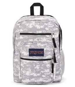 big student, large backpack, 34 l, 43 x 33 x 25 cm, 15in laptop compartment, 8 bit camo, one size, big student