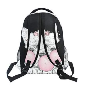 School Backpack Cute French Bulldog Teens Girls Boys Schoolbag Travel Bag