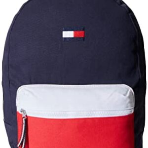 Tommy Hilfiger Women's Backpack Patriot Colorblock Canvas, Core Navy