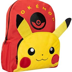 Pokemon Kids Backpack Red Pikachu