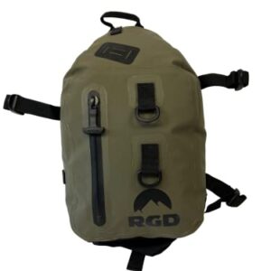 Sling Pack Fully Waterproof Dry Bag - Airtight, Scentproof, Submersible for Fly Fishing, Hiking, Hunting, Camping, Kayaking, Paddle Boarding & Daily Use, Green