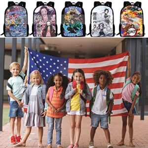 Children's School Bag Cute Cartoon Backpack Large Capacity Portable Light Backpack. Japanese Anime Fan Gift 1ps (17in Book Bag)-3
