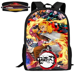 children’s school bag cute cartoon backpack large capacity portable light backpack. japanese anime fan gift 1ps (17in book bag)-3
