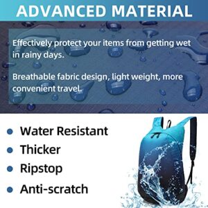 TurnWay Ultra lightweight Water Resistant Packable Backpack, Foldable Hiking Daypack for Travel Camping Cycling Outdoor for Women and Men (Blue)