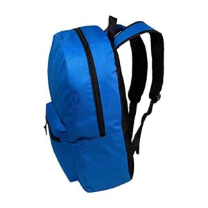 Moda West Wholesale Classic 15 Inch Basic Backpack in 12 Assorted Colors - Bulk Case of 24 Bookbags