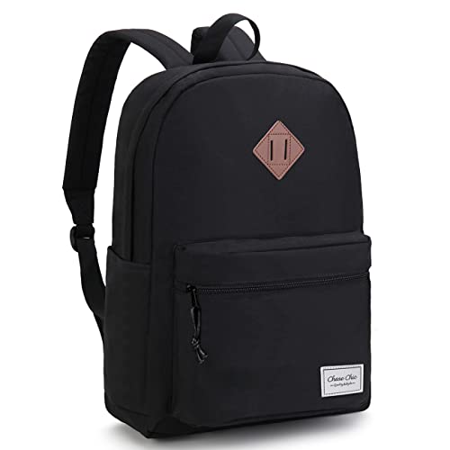 Backpack for School,ChaseChic Lightweight Water Resistant Daypack Bookbag Men Women/College/High School Teen Boys Girls Black