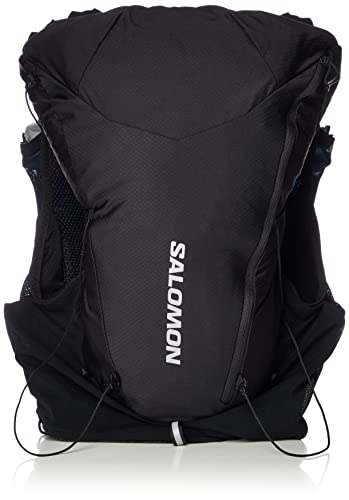 Salomon Unisex ADV Skin 12 Hydration Pack with Flask, Black/Ebony, L