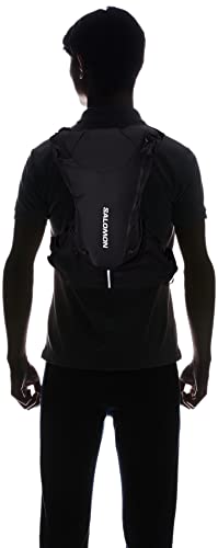 Salomon Unisex ADV Skin 12 Hydration Pack with Flask, Black/Ebony, L