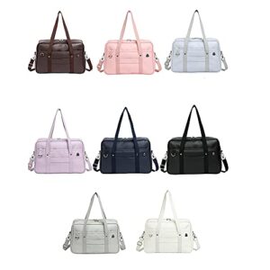 Japanese JK Uniform Shoulder Bag, PU Faux Handbag Lolita Girl School Bag Satchel, Cute School Laptop Bag