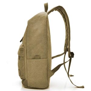 Canvas Backpack,Casual Rucksack,Computers Laptop Daypacks, College Campus Bag