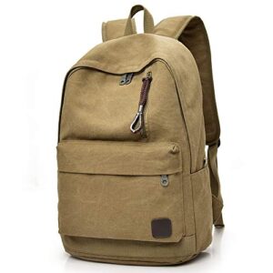 Canvas Backpack,Casual Rucksack,Computers Laptop Daypacks, College Campus Bag