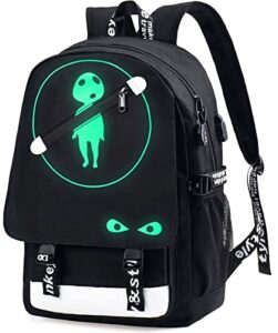 anime laptop backpack for boys, kodama school bags bookbags for teen boys