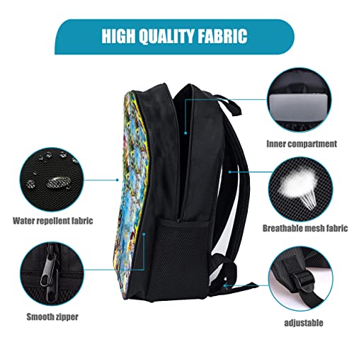 Cartoon Backpack Bag Travel Laptop Bookbag Outdoor Multi-function -1