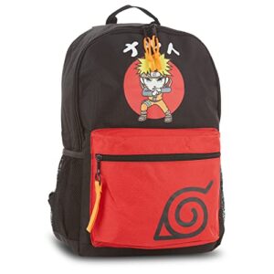 naruto tokidoki shippuden allover backpack – sakura, kakashi,, and sasuke bookbag – tokidoki shippuden knapsack for all (black)