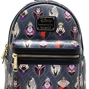 Loungefly X Disney LASR Exclusive Villains Stained Glass Mini Backpack
