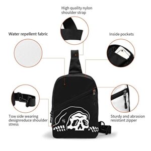 Lurking Class by Sketchy Tank Demons Sling Bag Chest Package Multipurpose Daypack Casual Crossbody Shoulder Backpack for Cycling Sports Travel Hiking