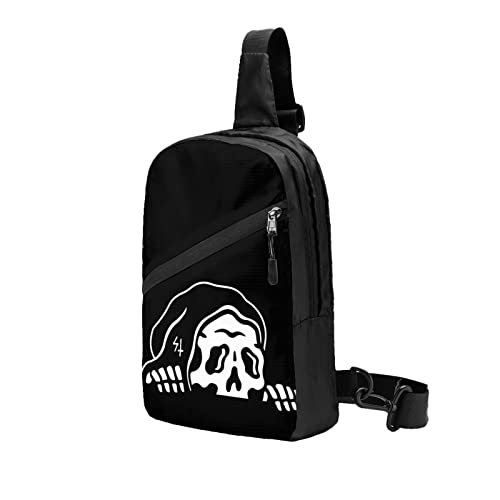 Lurking Class by Sketchy Tank Demons Sling Bag Chest Package Multipurpose Daypack Casual Crossbody Shoulder Backpack for Cycling Sports Travel Hiking