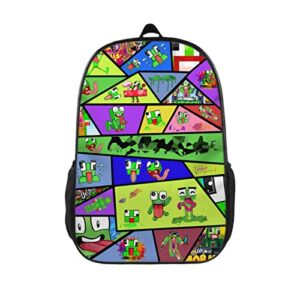 junxnjao backpack cute frog pattern laptop unique casual schoolbag for teen boys/girls travel backpack christmas gift