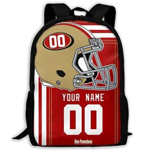 antking san francisc0 backpack customized high capacity personalized any name and number fans gifts for kids men