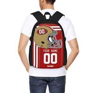 ANTKING San Francisc0 Backpack Customized High capacity Personalized Any Name and Number Fans Gifts for Kids Men