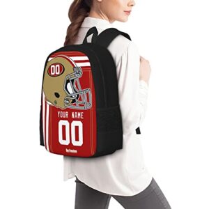 ANTKING San Francisc0 Backpack Customized High capacity Personalized Any Name and Number Fans Gifts for Kids Men