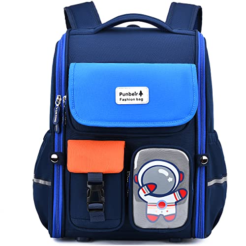 AO ALI VICTORY Kids Backpack for Boys Elementary School Bags Large Toddler Kindergarten Preschool Bookbags Space Backpacks (Blue)