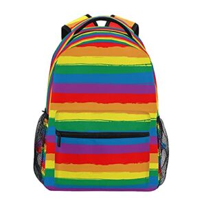 rainbow respect pride flag backpacks student backpack big for girls kids elementary school shoulder bag bookbag