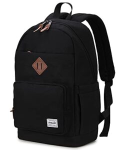 ravuo backpack for men women, water resistant unisex 15.6 inch laptop backpack college school bookbags with two front pockets