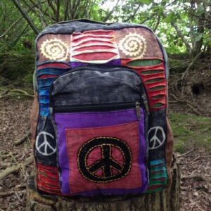 INDIE BOHO HIPPY BACKPACK BAG HIPPIE BEACH PEACE SHOULDER FESTIVAL RUCKSACK RETRO 60'S