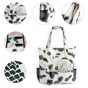 SHWN Original flower waterproof big bag shoulder bag, suitable for gym beach travel daily bag upgrade version