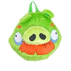 angry birds plush backpack – green pig