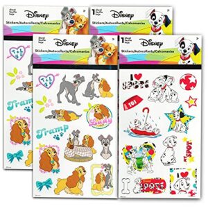 Fast Forward New York Disney Cats and Dogs Preschool Backpack for Kids, Toddlers 5 Pc School Supplies Bundle with 10 inch Mini Backpack, Stickers Featuring 101 Dalmatians, Aristocats, Lady the Tramp