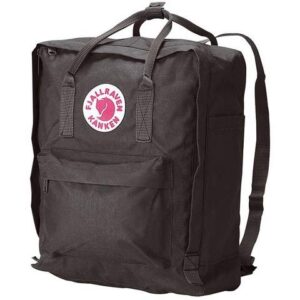 fjallraven women’s kanken backpack, black, one size
