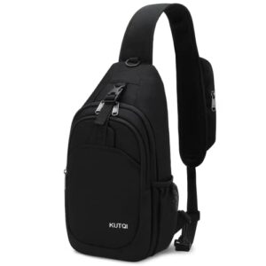kutqi lightweight sling backpack crossbody bag for travel hiking chest bag