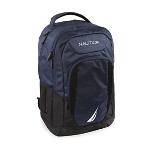 nautica backpack, navy black, 18″