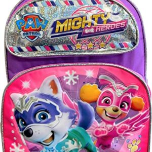 KBNL Paw Patrol 'Mighty Heroes' - Girls Deluxe 14 inches School Backpack Purple-pink