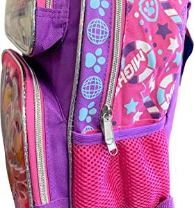 KBNL Paw Patrol 'Mighty Heroes' - Girls Deluxe 14 inches School Backpack Purple-pink