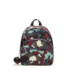 kipling women’s paola mini backpack, compact, versatile, lightweight nylon daypack, camo l tonal, 8.75”l x 11.25”h x 4”d