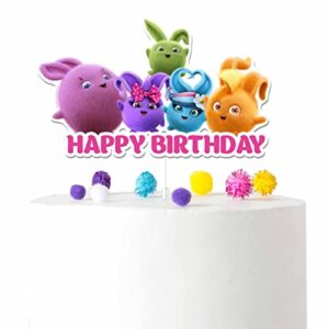 sunny bunnies cake topper | cartoon sunny bunnies party supplies for birthday party theme | colorful sunny bunnies birthday decorations (3)