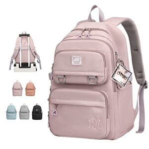 kawaii pastel backpack back to school essential large capacity aesthetic backpack (orange)
