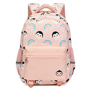 sun eight school backpacks for girls, 16inch light weight bookbags, girls backpack for elementary school (pink)