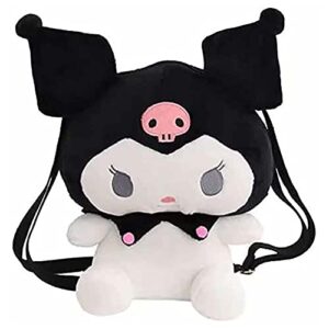 anime plush backpack cartoon character shoulder bag toy bag character cute soft filling bag (k)