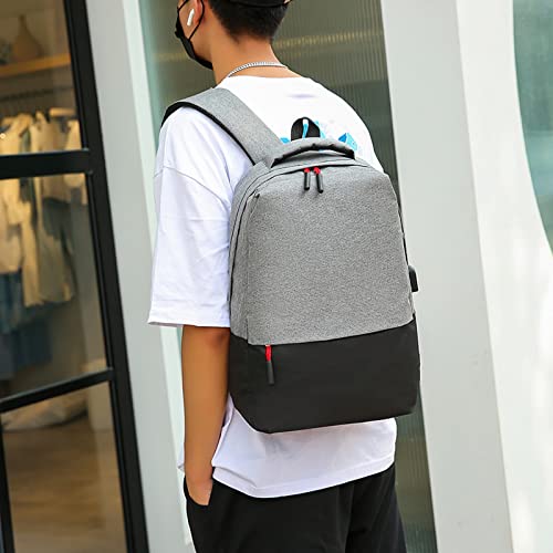 Laptop Backpack For Men Couple Backpack Three Piece Color Travel Bag Computer Business Bag Shoulder Mens Backpacks(Black,One Size)
