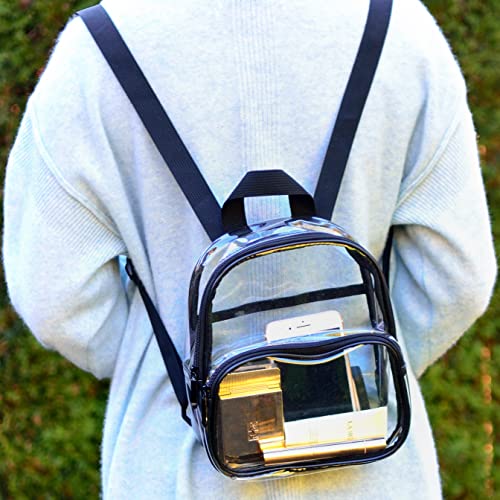 Youngever Mini Clear Backpack, Small Clear Bag, Heavy Duty