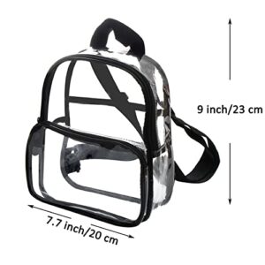 Youngever Mini Clear Backpack, Small Clear Bag, Heavy Duty