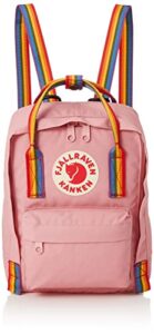 fjallraven f23621312-907 kanken rainbow mini pink-rainbow pattern