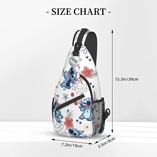 Sling Bag for Men Fanny Pack Adult Crossbody Sling Backpack Travel Hiking Chest Bag Daypack Purses Backpack Shoulder Bag for Teens Women