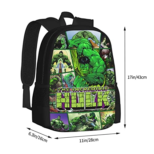 Arataki Itto Superhero Backpack Cartoon Book Bag Laptop Backpack HD Print Comic Backpack Gift 17"