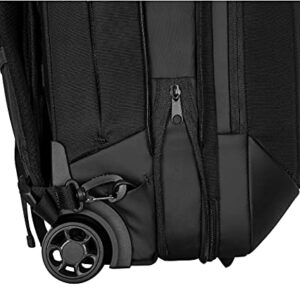 Targus 15.6" Mobile Tech Traveler EcoSmart Rolling Backpack, Made from Recycled Bottles, TSA Friendly, 35-40L Cap (TBR040GL)